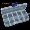 Jewelry Storage Box Pill Beads Holder Organizer Case Box 10 Compartment for Nail Art Tips