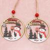 (2 Pcs/pack) 11cm Christmas Wooden Hollow Pendant Christmas Tree Ornament Merry Christmas Pendant DIY Festival Decoration