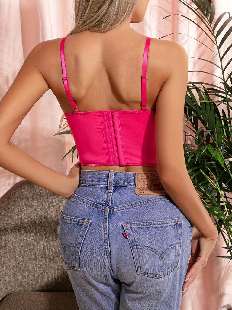 French Sweetheart Strapless Underwire Bustier Top for Women