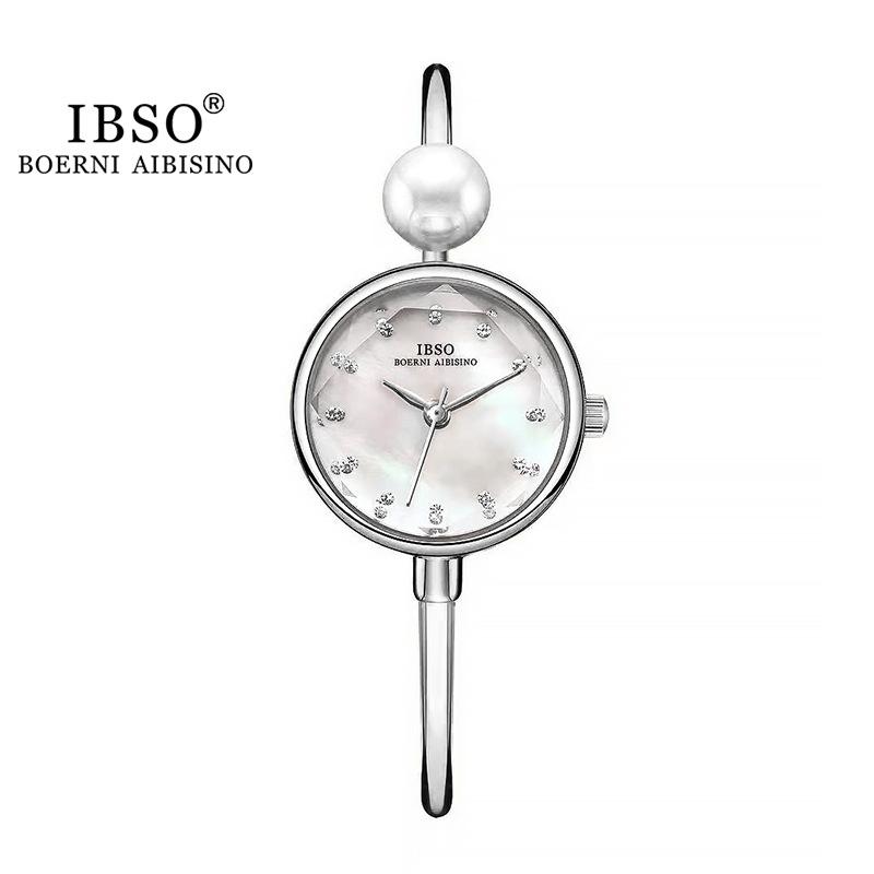 Muschel Zifferblatt Perlen Uhr Damen Zartes Diamantschliff Zifferblatt Kleines Armband Trend