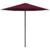 Garden Umbrella with Base 230 X 230 Cm Polyester Rectangular