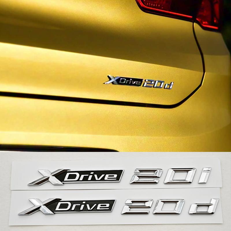 BMW X1 X2 X3 X4 G01 3D ABS Car Letters Logo XDrive 20d X Drive 20i Rear Trunk Badge Side Fender Emblem Exterior Accessories
