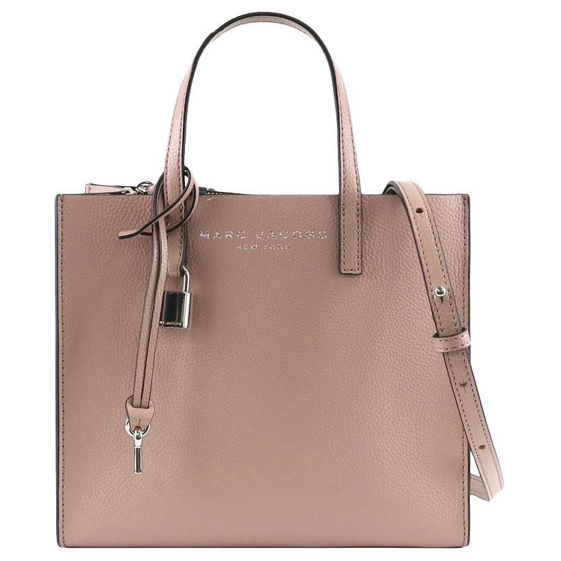 

Новая кожаная сумка-тоут MARC JACOBS для поездок на работу, сумка на плечо, сумка через плечо, мини-сумочка женская камео-коричневая розово-розовая M0015685-281 21.1*10.9*23.1CM