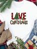 (Asian Size) Tee New Year Holiday Merry Christmas Top Festival Casual Leopard Tree Style Cute Women Print Lady Short Sleeve Fashion Graphic T-shirts