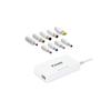 TooQ Universal Automatic Laptop Charger 100W - USB - 9 Adapters - Voltage 18.5-20V - Slim Design - White Color-TQLC-102BS02AT
