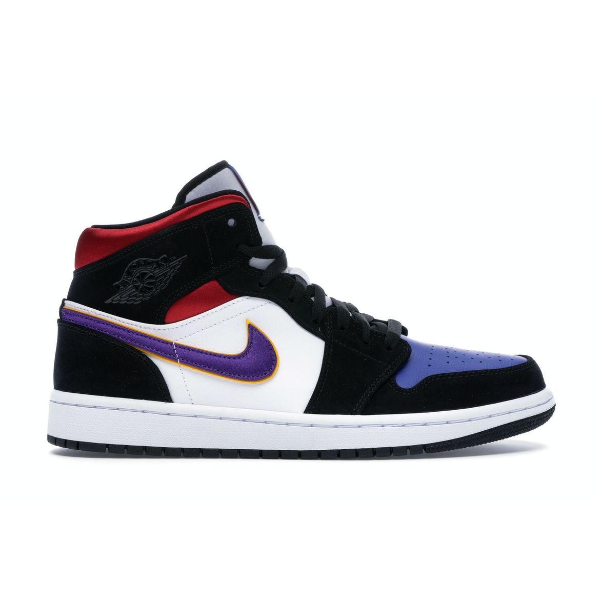 

Мужские кроссовки Air Jordan 1 Mid SE Rivals Multi-Color Field-Purple White-Gym-Red 852542-005