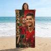 Soccer Cup Ronaldo NO.7 Beach Towel Quick Drying Large Towel Suitable for Beach Yoga Pool Gym Sport Summer Gift for Friend