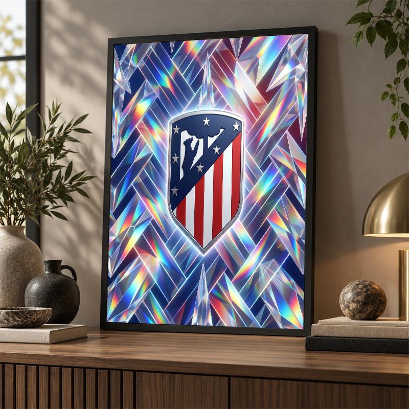 Atletico Madrid Diamond Painting Kit 5D Full Drill DIY Diamond Mosaic Wall Art Home Decor