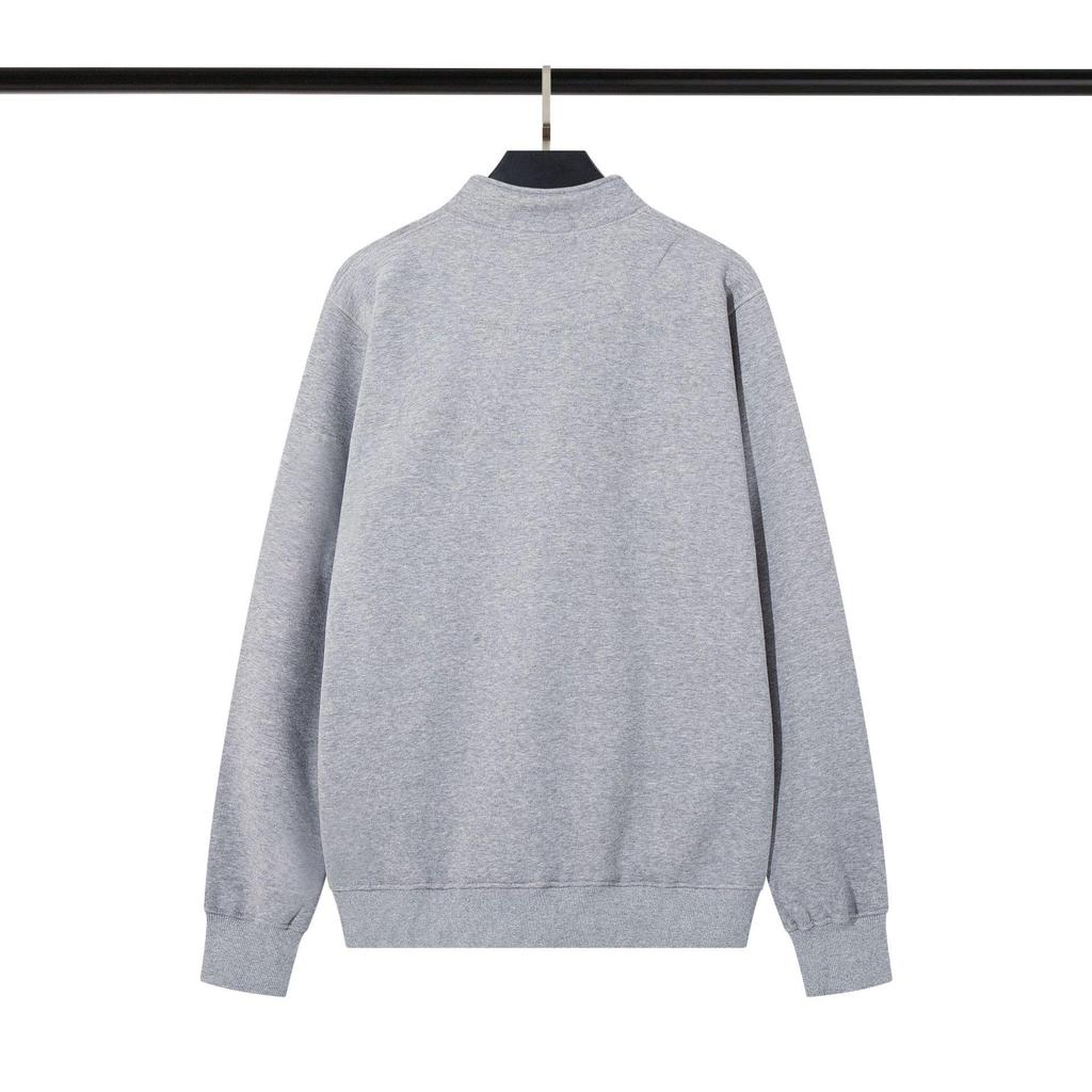 Silná fleecová mikina s kapucí na zip Cross Classic Stone se stojáčkem