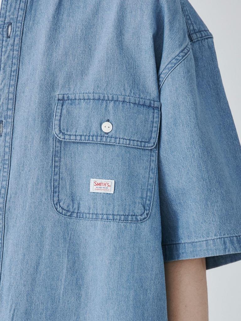 Cohen SMITHS Custom Band Collar Work Shirt, Size 75156430127, 9230, Other 2 (92), Small