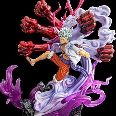 Anime One Piece rysunek Luffy Gear 5 figurka bóg słońca Luffy Nika pcv figurka statua Model kolekcjonerski lalki