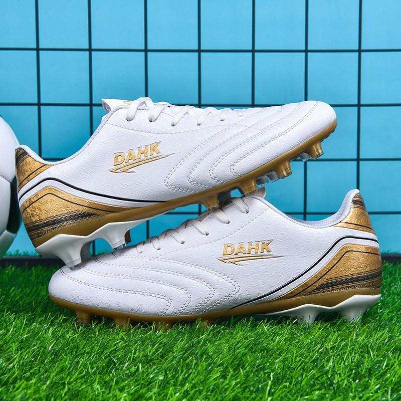 Youth Adult Soccer Cleats TF Turf Shoes Grass Artificial Field Training Competition Low Cut Synthetic Leather