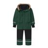 Children's Fashion Outdoor Waterproof Fleece-Lined Thickened Warm Boys' And Girls' One-Piece Ski Suit