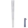 Boundless Voyage Titanium Chopsticks Folding Portable 19.8cm 8cm when stored Outdoor Camping Barbecue Compact Easy Carry Lightweight Approximately 17g