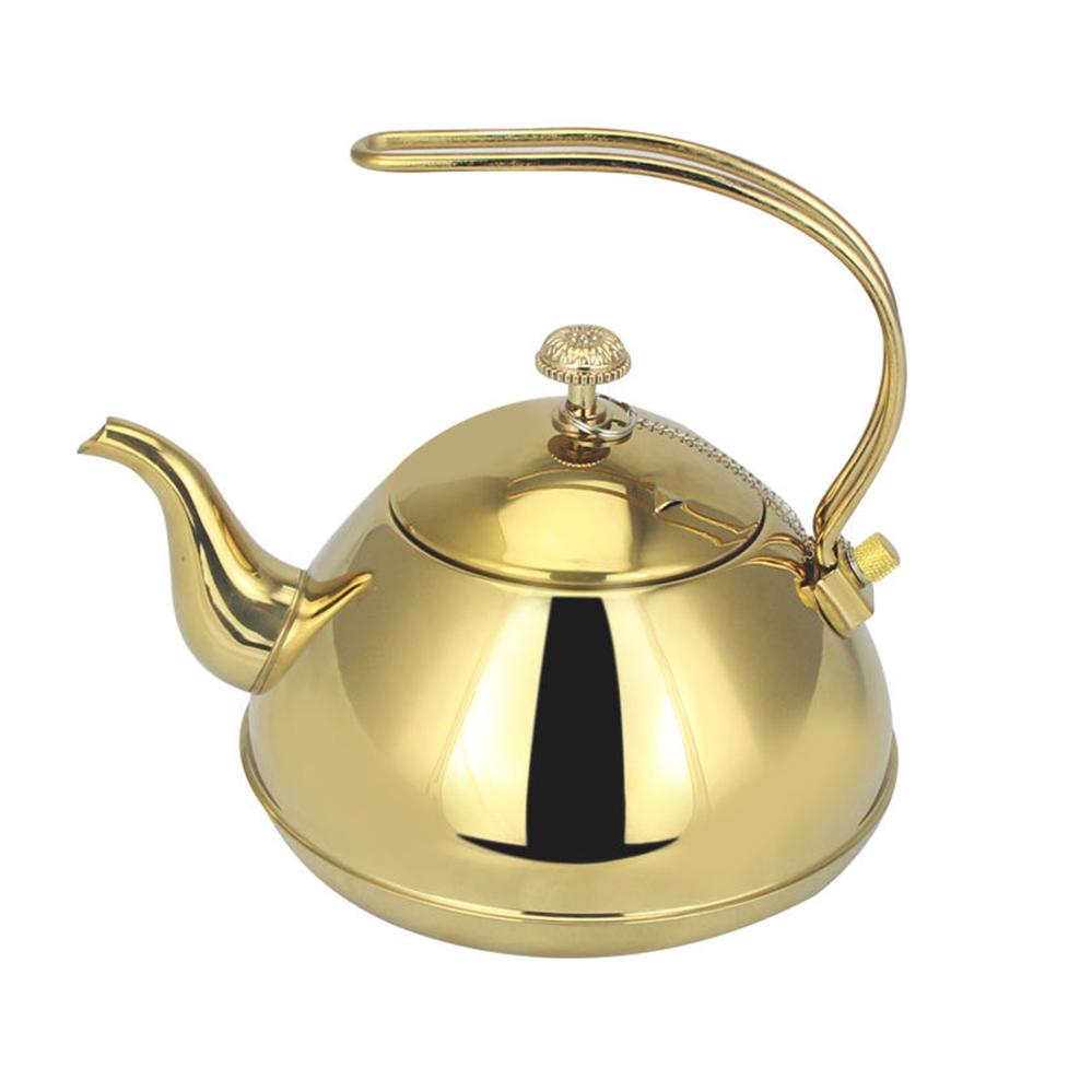 1.5L Stainless Steel Multipurpose Kettle Hotel Flower Teapot With Tea Strainer Induction Cooker Boiling Water Kettle Tea Infuser