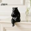 Creative Gifts for Animal Lovers 3D Print Bear Figurine Statue, Matte Resin Relief Sculpture, Nordic Office Desk Aesthetic Decorations Minimalist