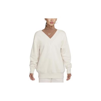 Sweat-shirt à manches longues pour femme, coupe ample, color block, fausse superposition, blanc FB8318-104