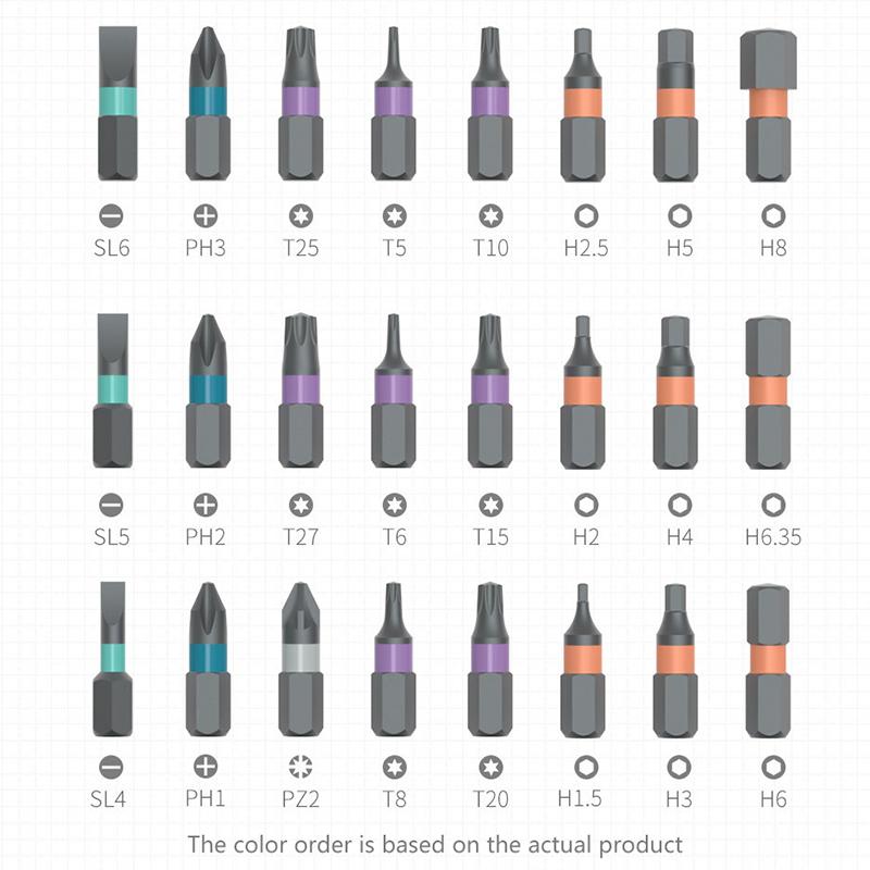 Precision Hand Tools Work 24 In 1 Multi-Purpose Ratchet Wrench Screwdriver Set Magnetic Bits Tools Set Diy Household Repair Tool