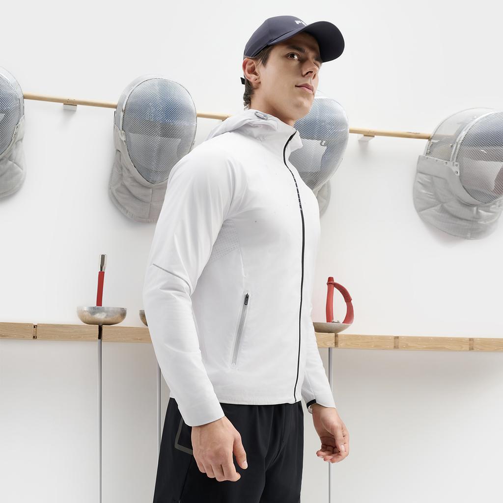 New FILA Jackets Men's Cool Stone White A11M431709FWT