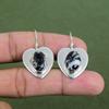 White Buffalo Turquoise Earring 925 Sterling Silver Earring Handmade Stylish Earring Gemstone Silver Jewelry Band New Earring Gifts For Mom