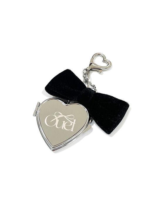 ouel RIBBON HEART MIRROR KEY RING