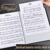 Cartella Trasparente A4 per Spartiti Musicali - Pagine Fisse & Clip Estraibile