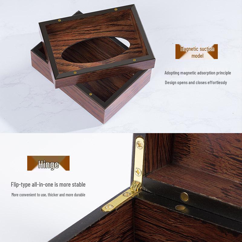 LIEI Wooden Tissue Box