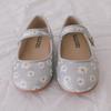 [Babyzzam] Girls' Pleated Audrey Flat Silver [Y803-10014]