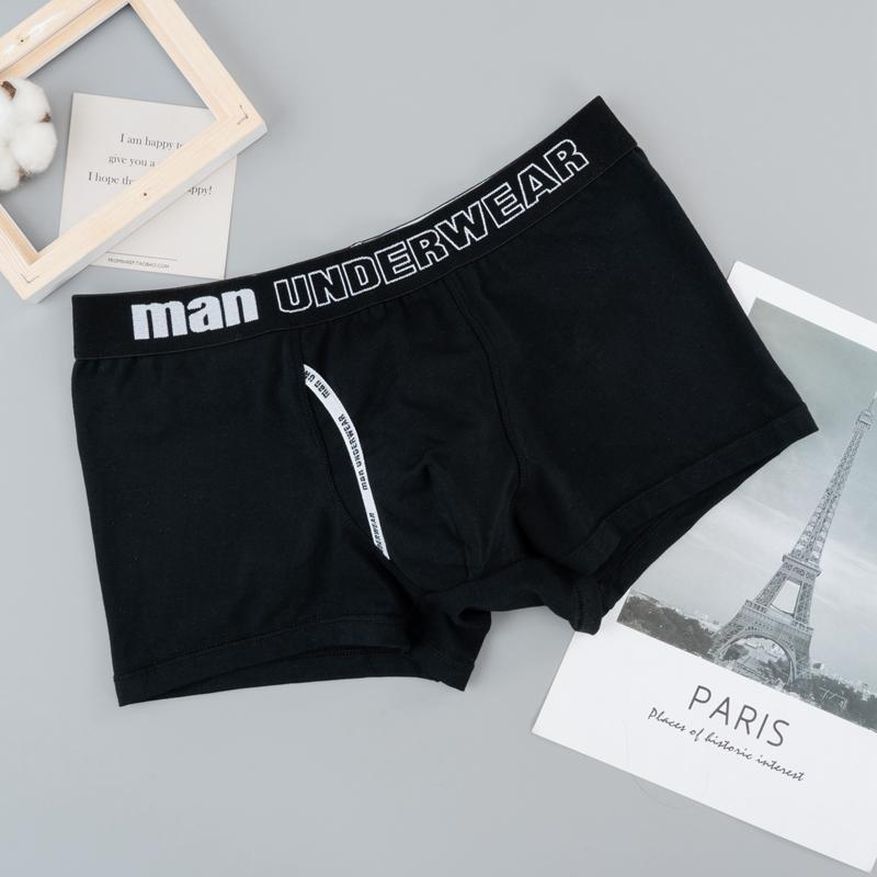 1 Pcs Men's Boxer Men's Fashion Household Cotton Shorts Breathable Briefs Plus Size Soft Comfortable Men's Trunk Pouch