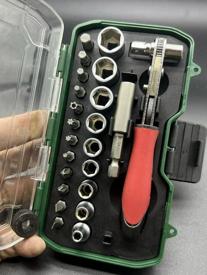 1/4" Mini Fly Socket Ratchet Wrench Set for Car Repair