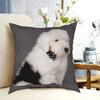 Old English Sheepdog Square Pillow Case Polyester Throw Pillow Cute Bobtail Dog Funny Cushion Covers