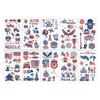 Independence Day Tattoo Stickers USA Holiday Party Themed Face Stickers Tattoo Stickers Persistent Stickers Graffiti