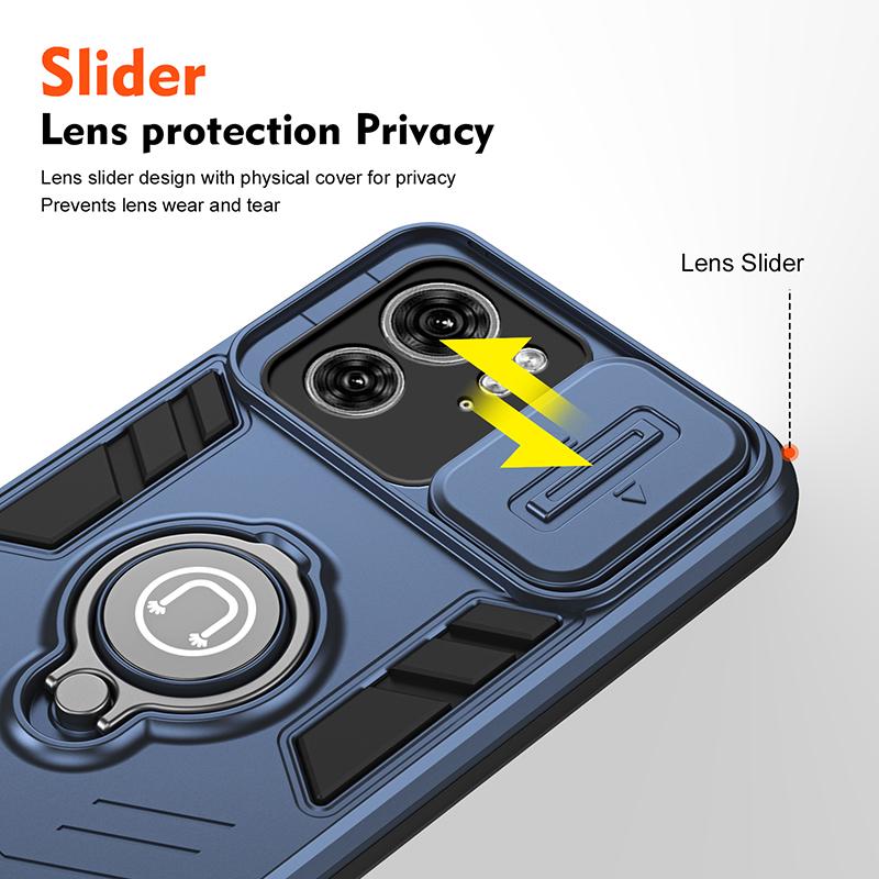 Stativ Roterende Skyve Kamera Linse Militærgrad Panserdeksel For Motorola Moto Edge 40 50 Ultra 60 Pro Magnetisk Støtsikkert Deksel