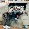 Beast Tiger Lion Leopard Animal Wildlife Cartoon Blanket,Soft Throw Blanket for Home Bedroom Bed Sofa Picnic Cover Blanket Kids