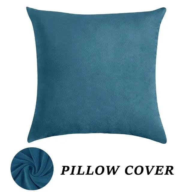 Super Soft Velvet Pillow Cover Stretch Throw Pillowcase for Sofa Bed Decoration Backrest Cushion Cover Home Decor 1pc Squard