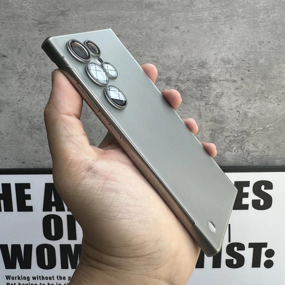 

S25 Ultra Frameless Cases Ultra Thin Broderless Phone Case for Samsung S23 S22 Ultra Galaxy S24 S25 Plus Slim Shockproof Cover Galaxy S24+