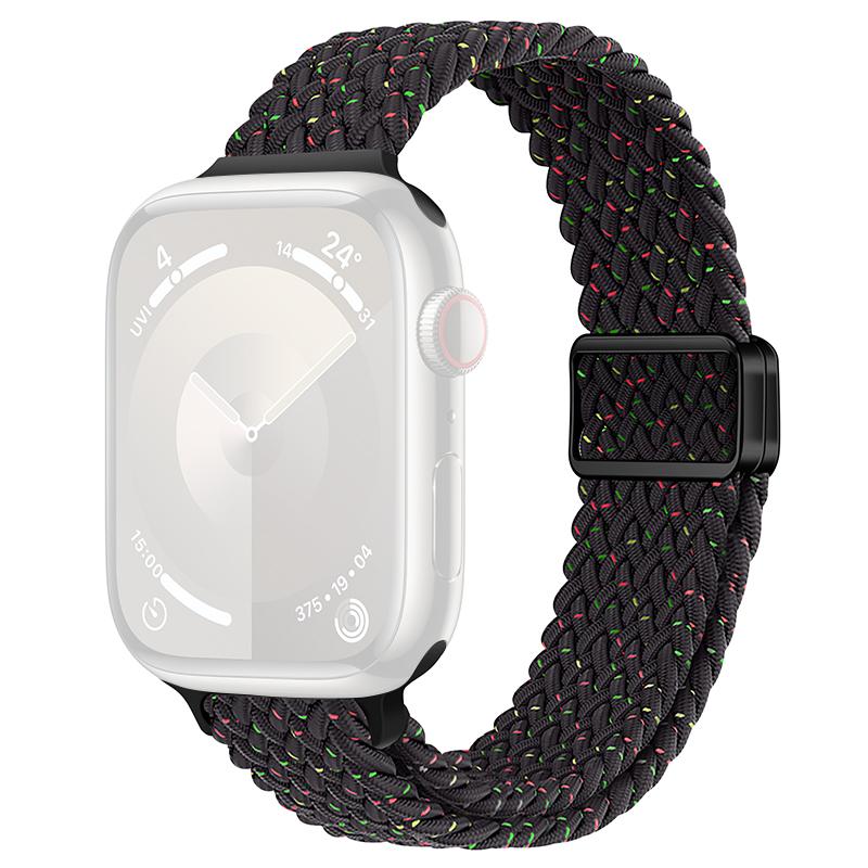 For Apple Watch 10 46mm/Ultra 2/Ultra 49mm/9 8 7 45mm/SE (2023) SE (2022) SE 6 5 4 44mm/3 2 1 42mm Watch Strap Braided Nylon Band