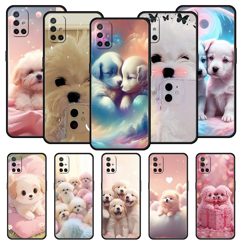 Phone Case For Oneplus 13R 13 12 10T 11 R10 Nord N100 N200 N10 9 9R CE 2 3 Z Pro Lite 5G Soft TPU Cover Cute Little Dog Fundas