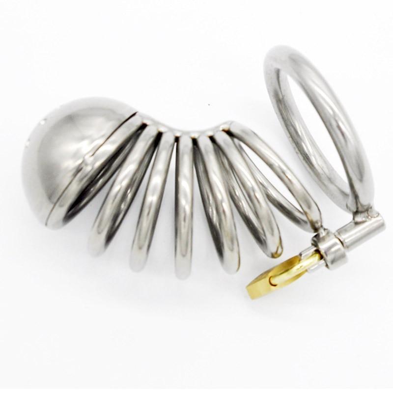 Stainless Steel  Cage Male Metal Chastity Device  Lock  Fetish Chastity Toys