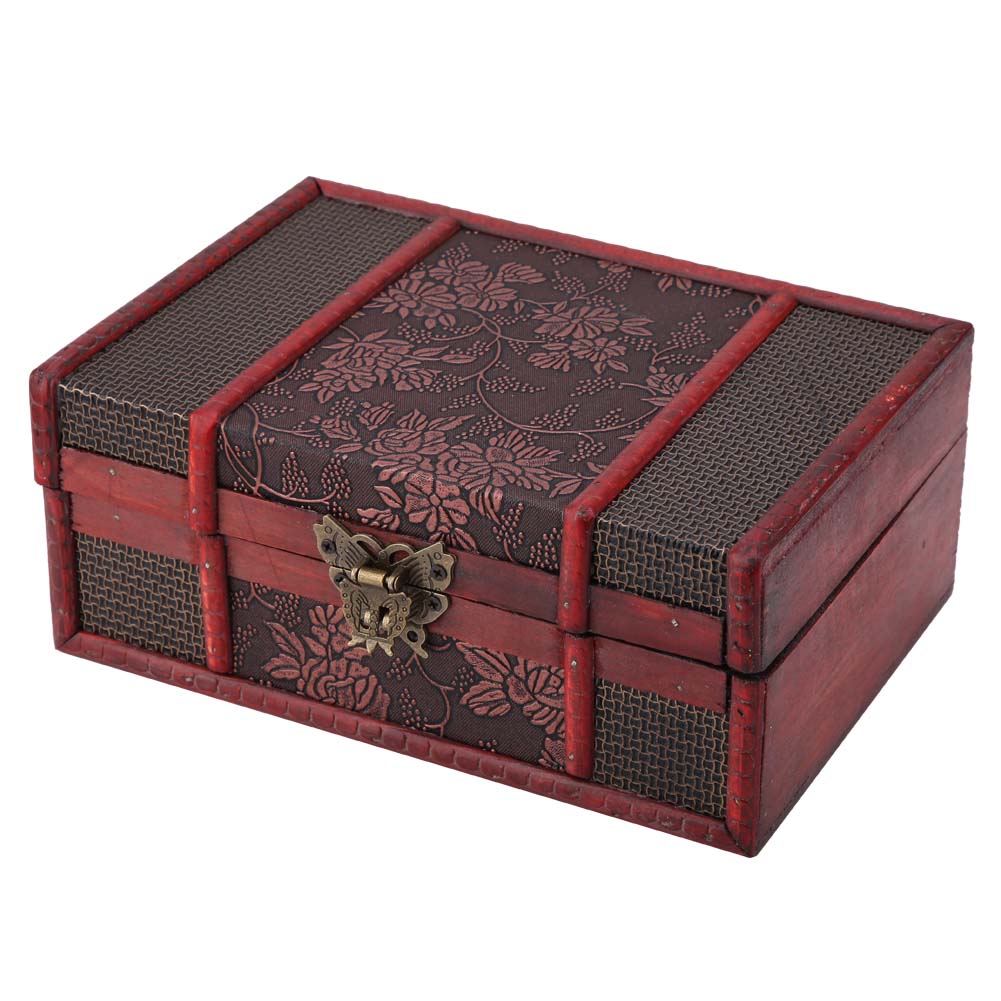 Vintage Wooden Jewelry Storage Box   Wooden Decorative Book Box(Grape)