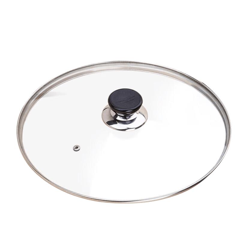 MAXCOOK 304 Stainless Steel Edge Universal Glass Pot Lid