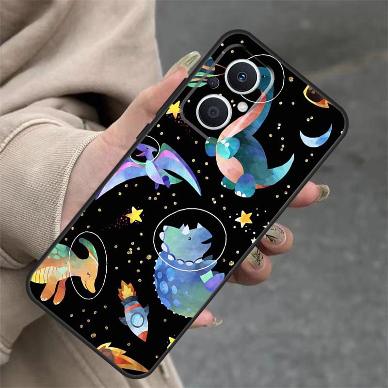 Dinosaur Collage Case For OPPO Reno 14F 13F 12F 11F 10 12 13 14 Pro 7 8 Lite OPPO Find X5 X6 X8 X9 Pro Cover
