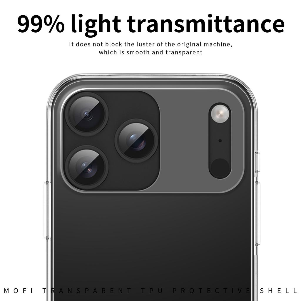 For iPhone 17 Pro Max Clear Phone Case MOFI Ultra-Thin TPU Phone Back Cover