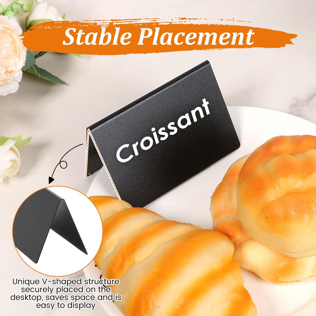 40Pcs Mini Chalkboard Signs Reusable Small Chalkboard Message Signs for Food Party Buffet Table Sign Chalkboard Wedding Supplies