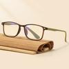 Square Anti Blue Flexible Ultralight Reading Glasses for Men Presbyopic Eyeglasses Strength