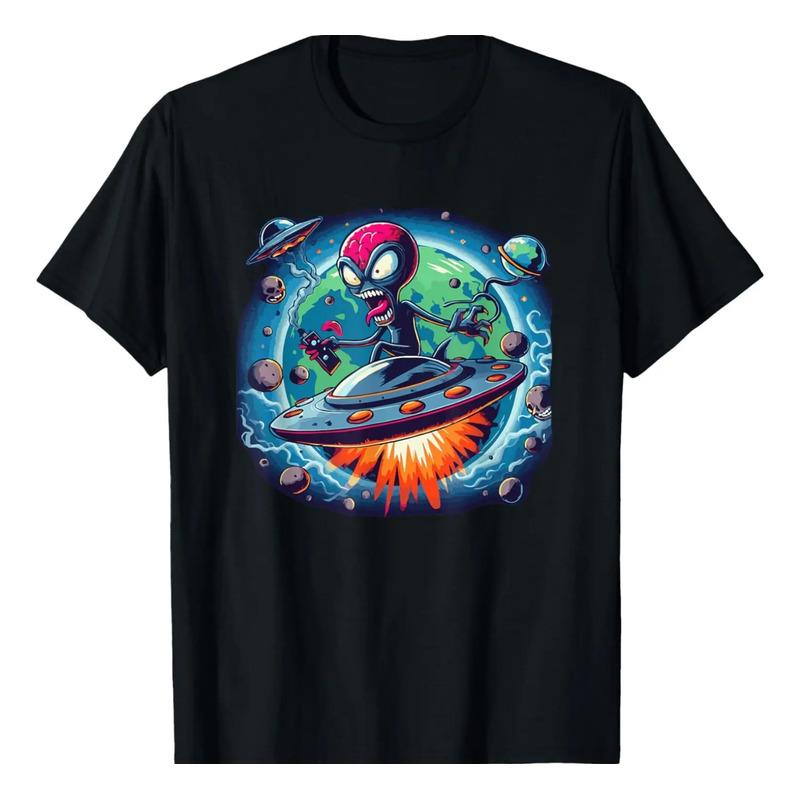 Camiseta Estilo Crazy Alien Toon S