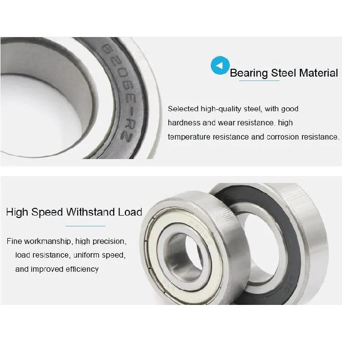 Stainless Steel Deep Groove Ball Bearing S6000 S6001 S6002 S6003 S6004 S6005 S6006 S6007 ZZ 2RS Wear Resistance