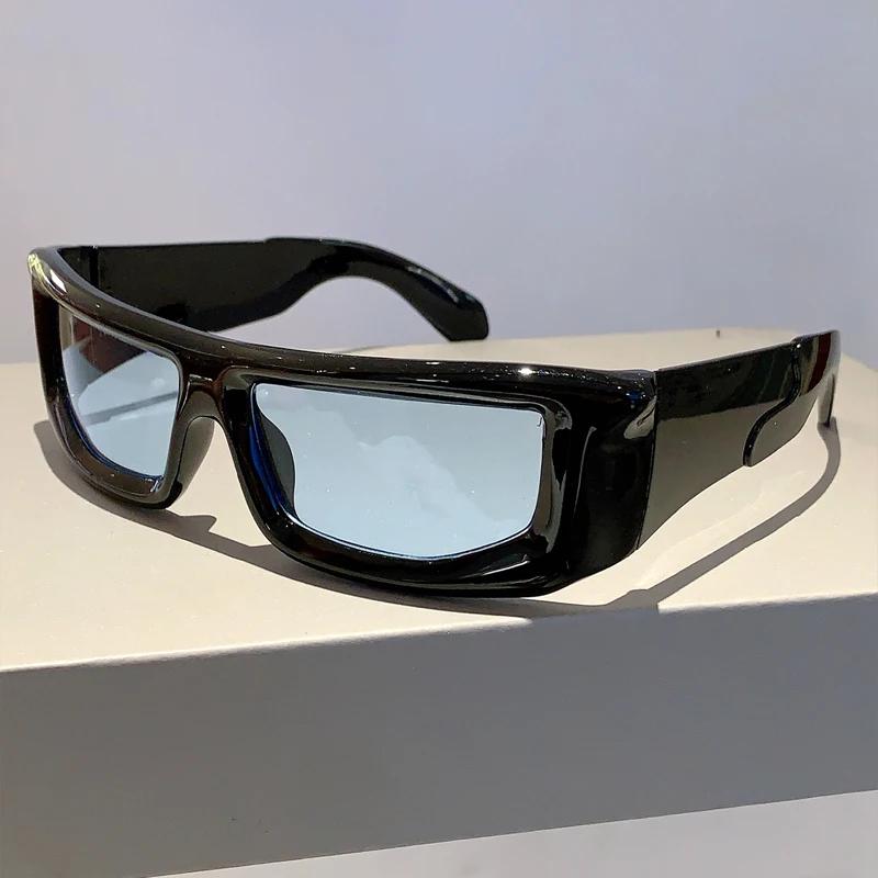 

Y2k Wrap Round Male Sunglasses Latest Metallic Rim Outdoor Sports Female Sun Eyewear Fashionable Design Retro UV Protection 400 Eyewear A