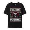Merry Woofmas Ugly Christmas Great Dane Tshirts Tops Anime Printed Tshirt Cotton Casual Big And Tall T Shirts