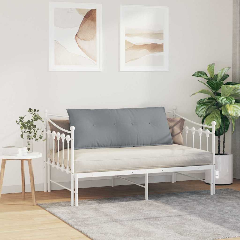 Back Cushion Light Grey 120 x 19 x 50 cm Fabric